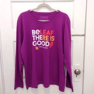 Life Is Good Women's Autumn Long Sleeve Crusher T-shirt XL